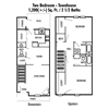 Two Bedroom Townhome